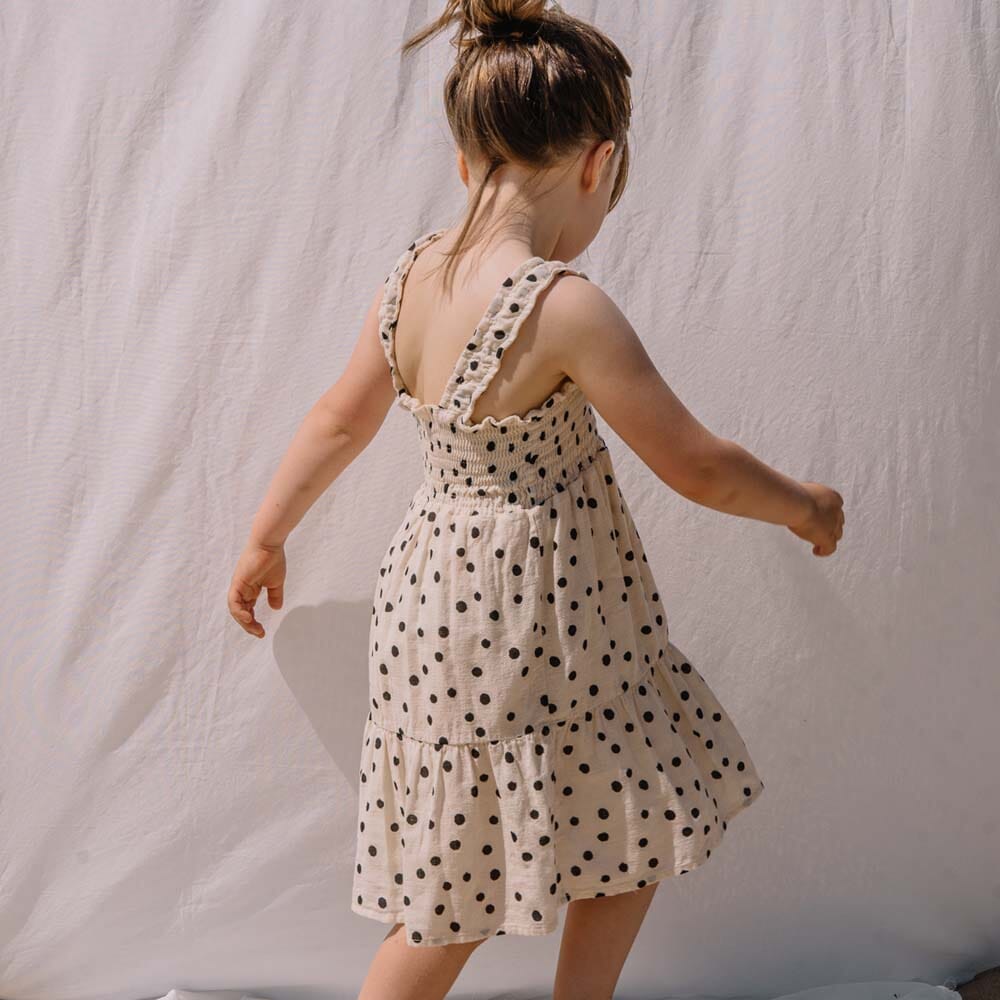 Dots Dress - Sand Dresses + Skirts Buho 