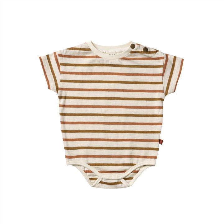 Organic Bodysuit - Multi Stripe Bodysuits + Onesies Kid Wild 