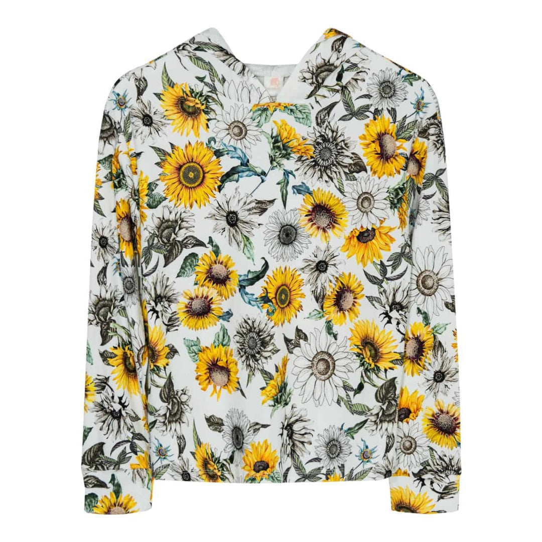 Ladies Pullover Hoodie - Sunflower