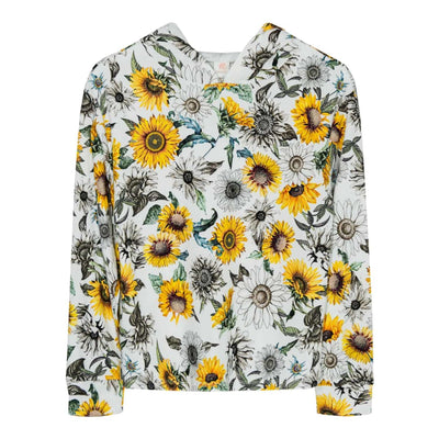 Ladies Pullover Hoodie - Sunflower
