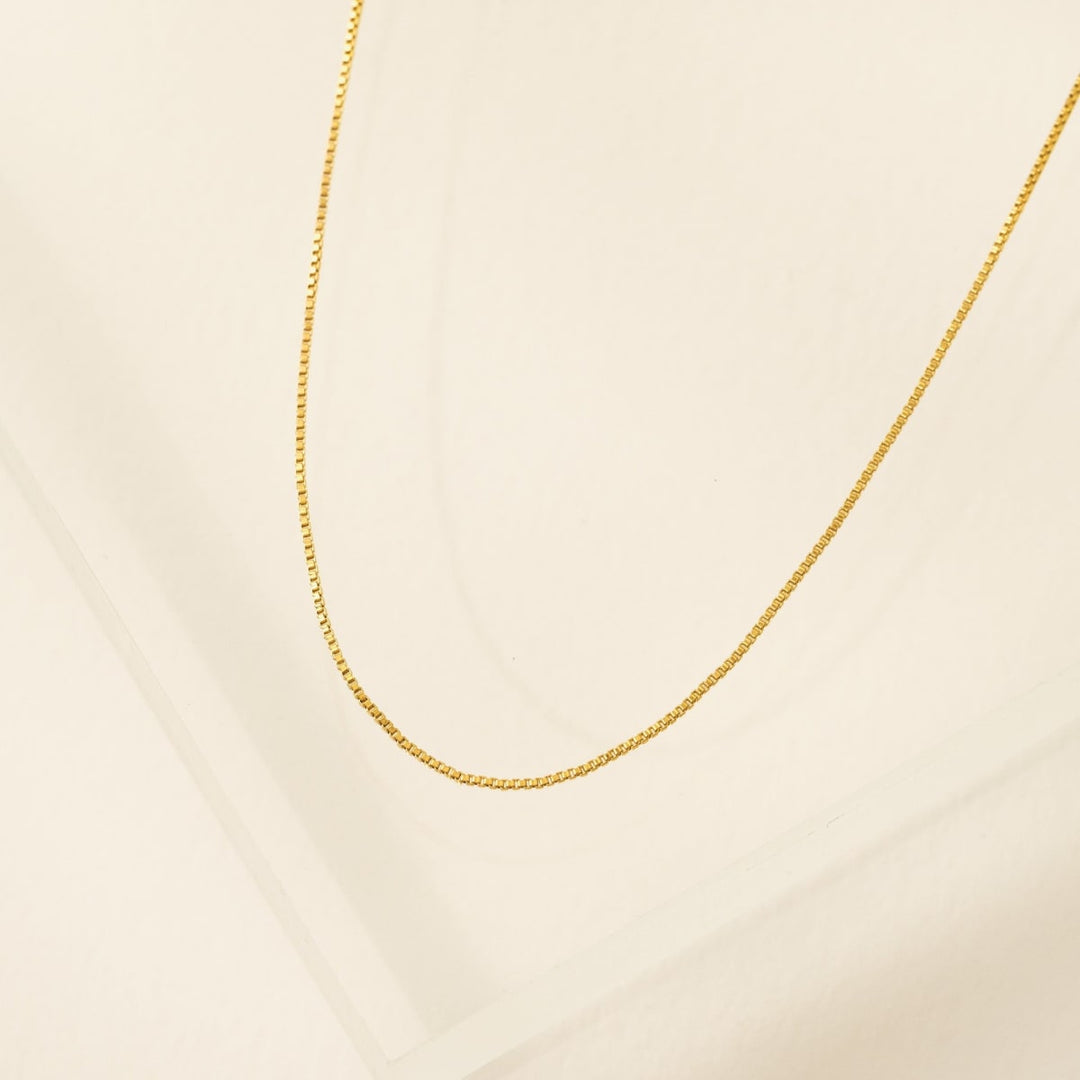 Box Chain Necklace - Gold