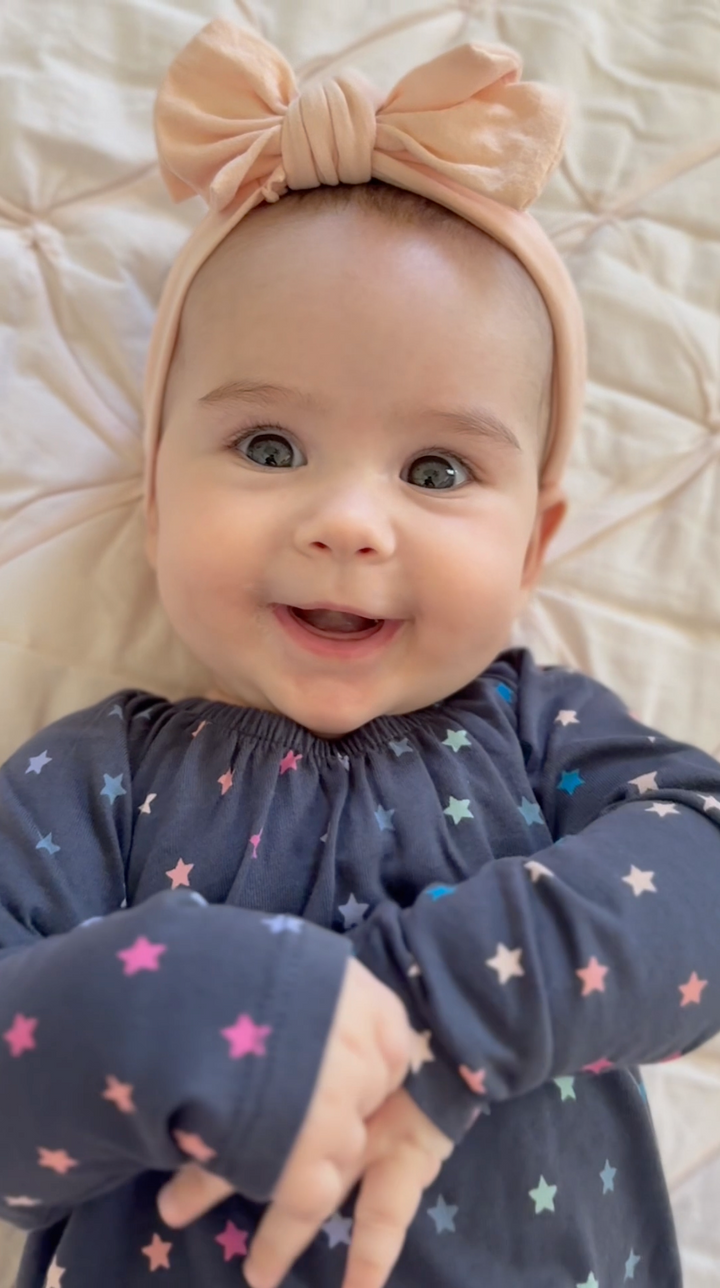 Raglan Baby Romper - Rainbow Stars