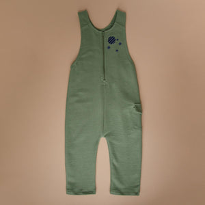 Organic Overall with Embroidery - Green