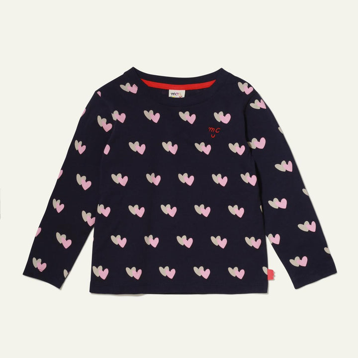 Hearts Kid T-shirt - Blue Ribbon Hearts