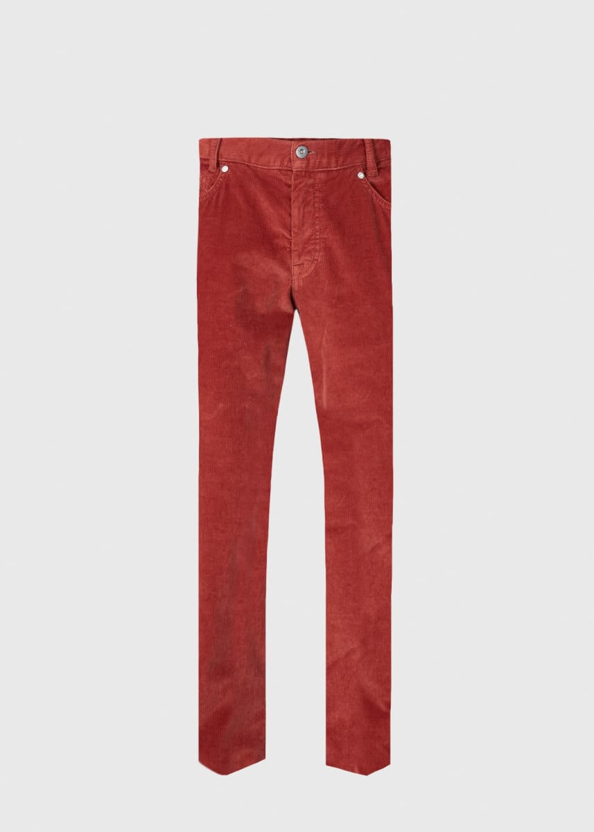 Classic Five-Pocket Corduroy Trouser - Rust