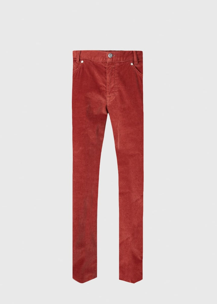 Classic Five-Pocket Corduroy Trouser - Rust