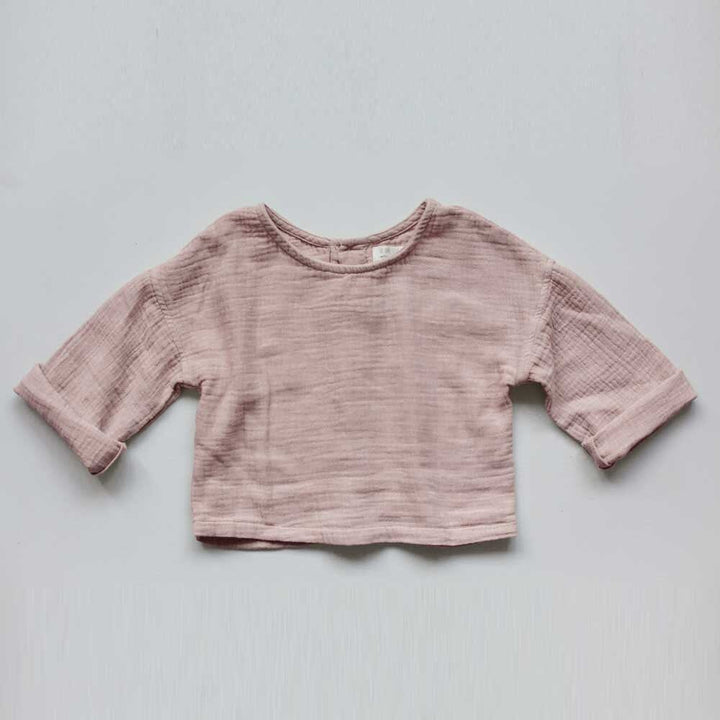 The Button Back Top - Antique Rose Blouses The Simple Folk 