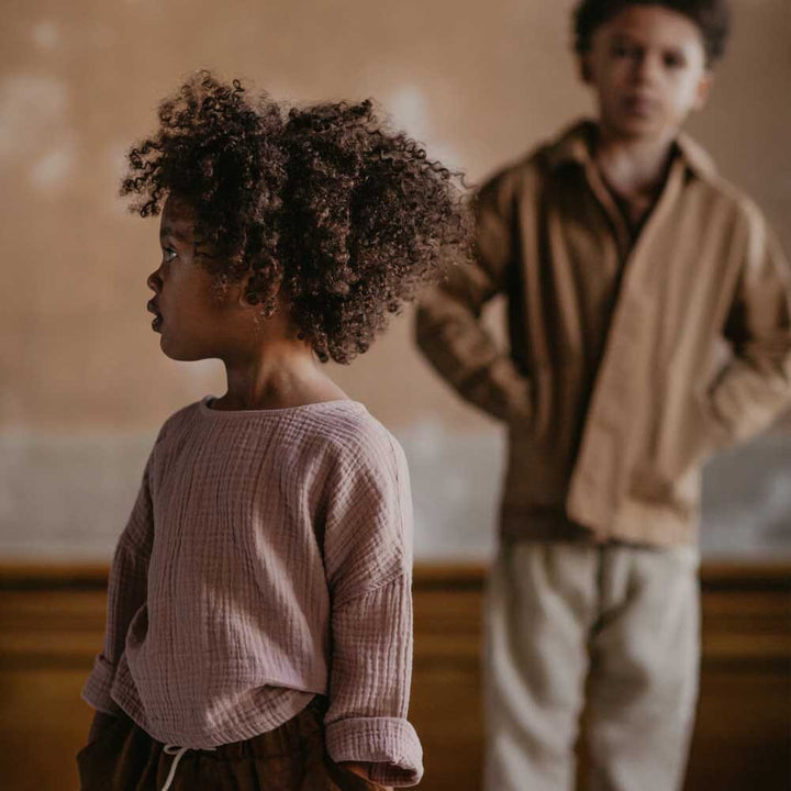 The Button Back Top - Camel Blouses The Simple Folk 