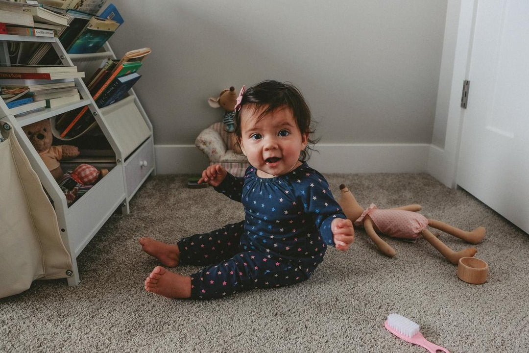 Raglan Baby Romper - Rainbow Stars