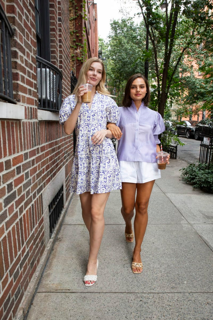 Everly Dress - Indigo Botanica