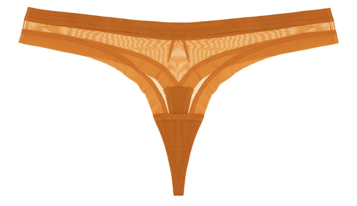 Voice Your Wants Thong - Mustard