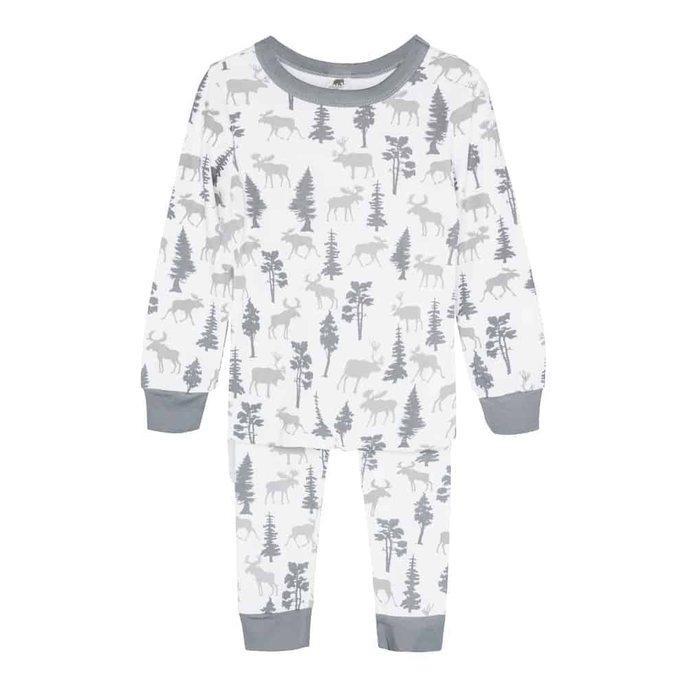 Long John Pajama Set - Moose