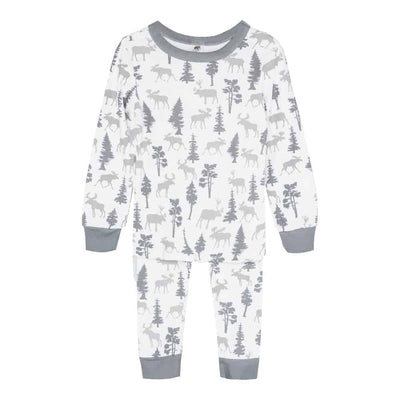 Long John Pajama Set - Moose