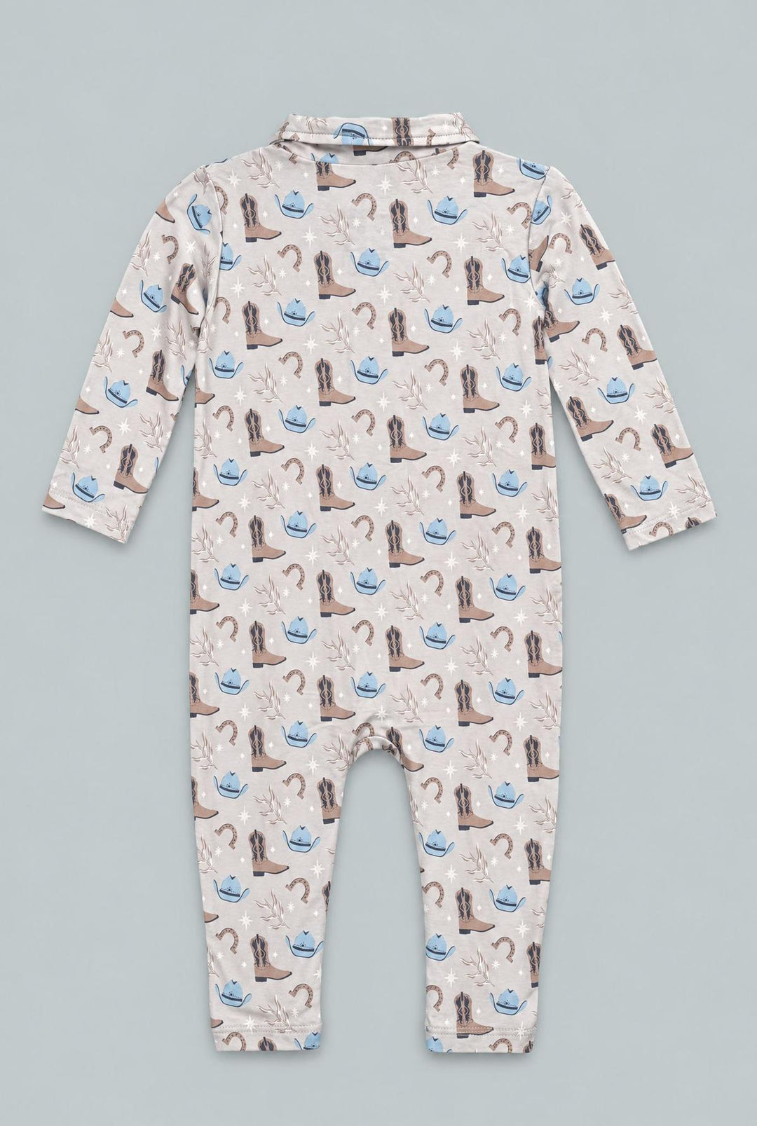 Long Sleeve Polo Romper - Blake