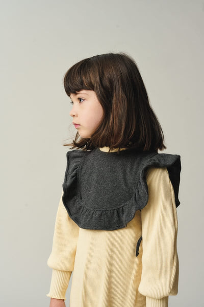 Soft Knit Bib Vest - Dark Grey