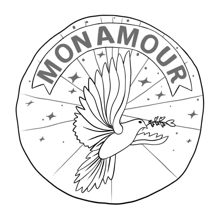 Dove Coin Necklace - Gold