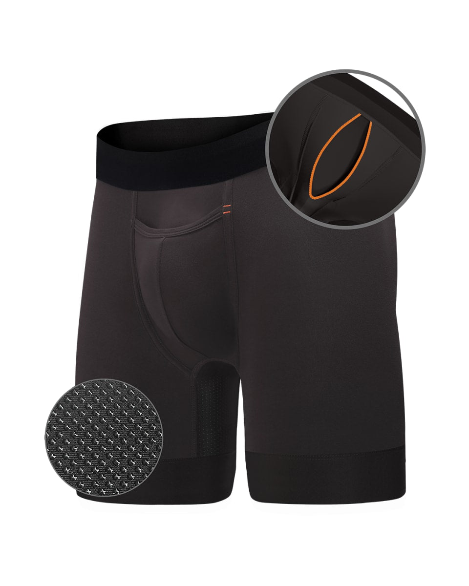 Elite II Longer Boxer Brief - Gotham (Black)