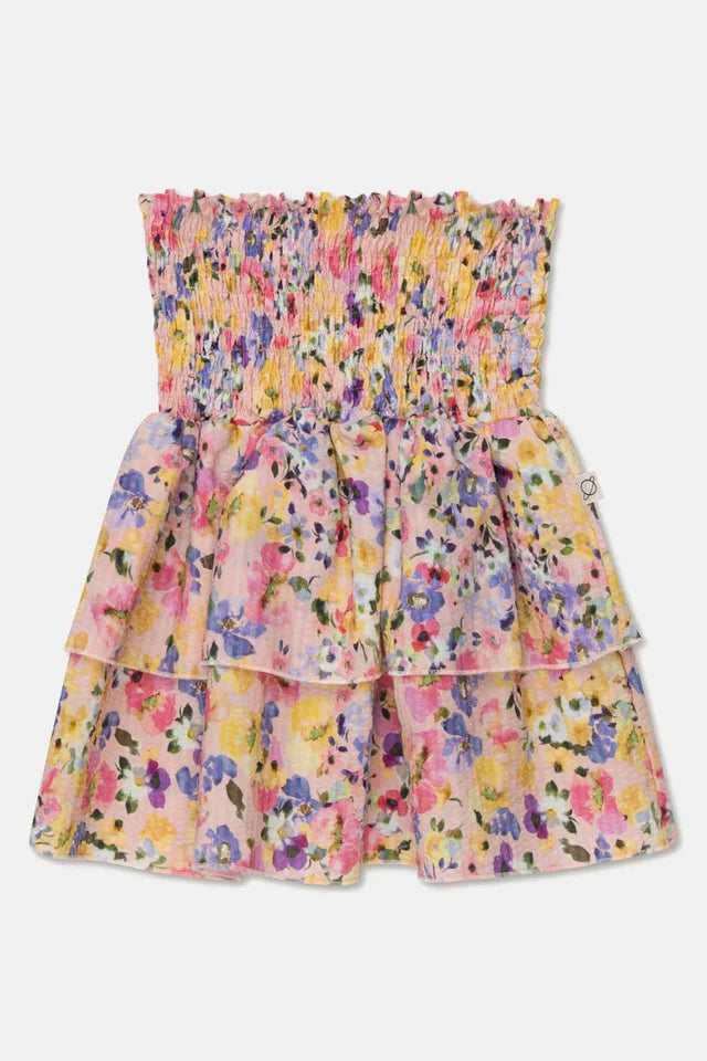 Seersucker floral skirt - Unique