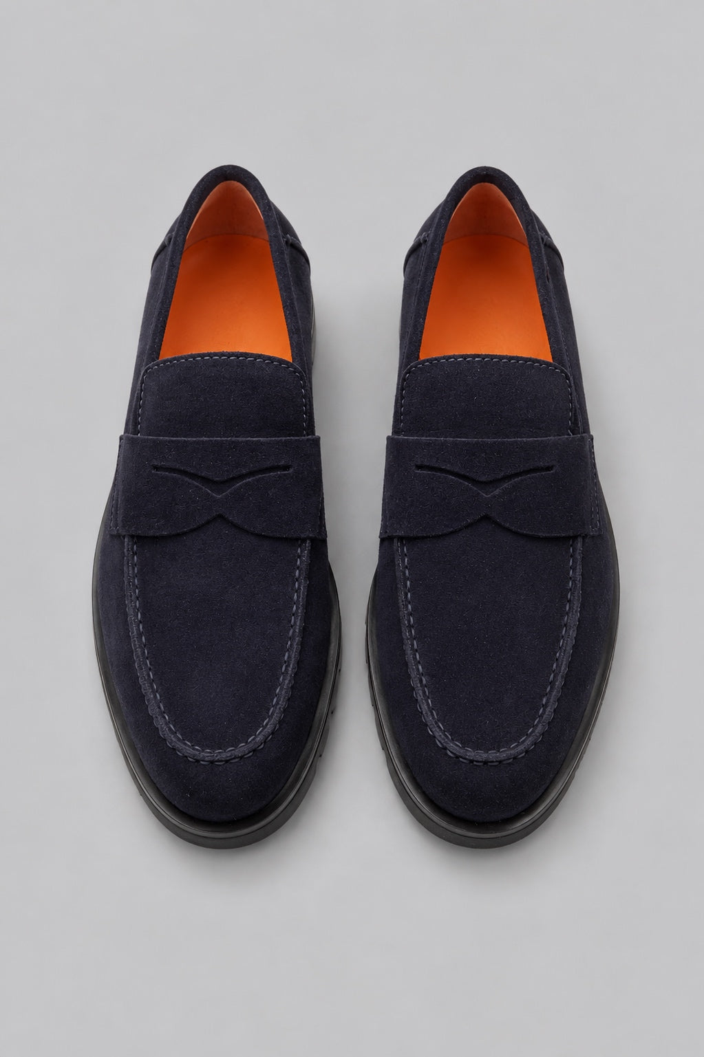 Rock Suede Penny Loafers - Blue