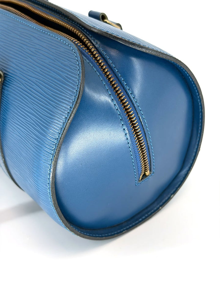 Pre-Owned Louis Vuitton Epi Leather Soufflot 30 Vintage Blue