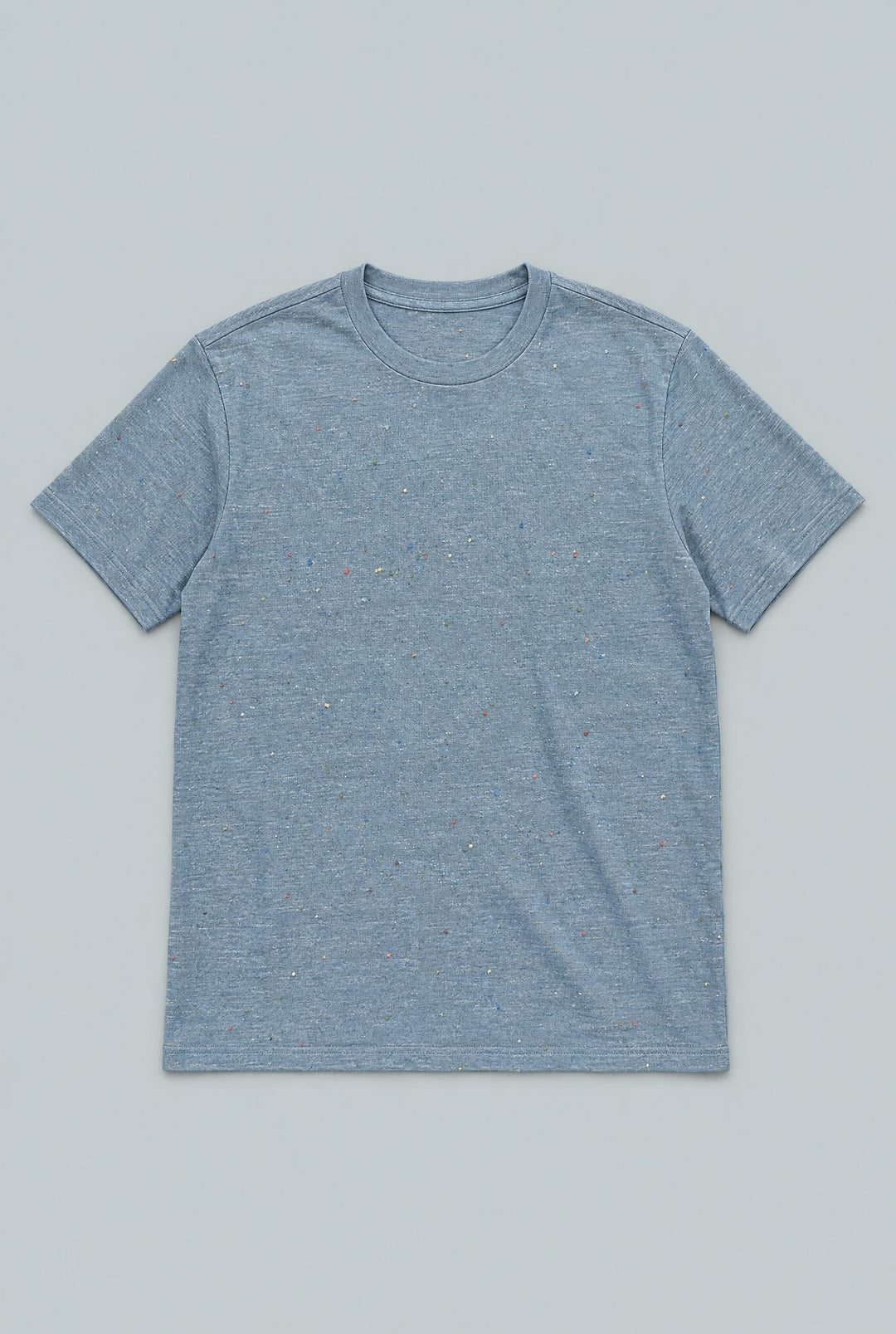 Junko Donegal Crewneck Tee - Blue