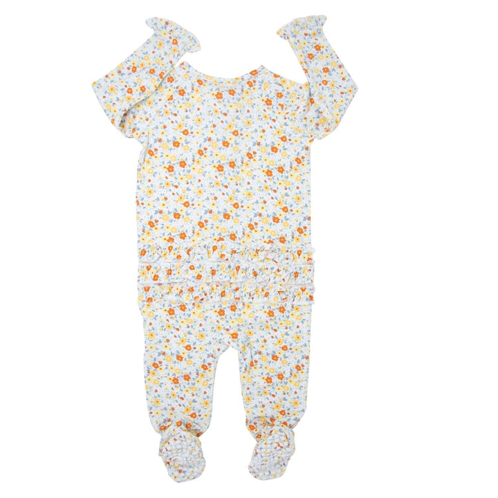 Ruffle Footie - Liberty Floral