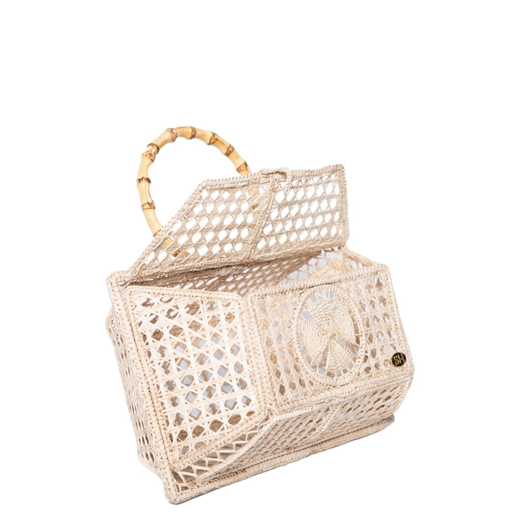 Camila Handmade Iraka Palm Basket - Natural