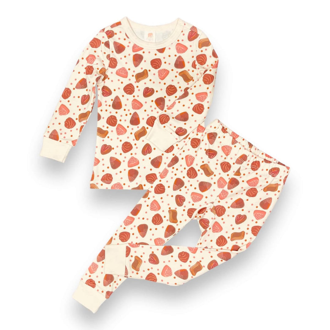 Long John Pajama Set - Chocolate