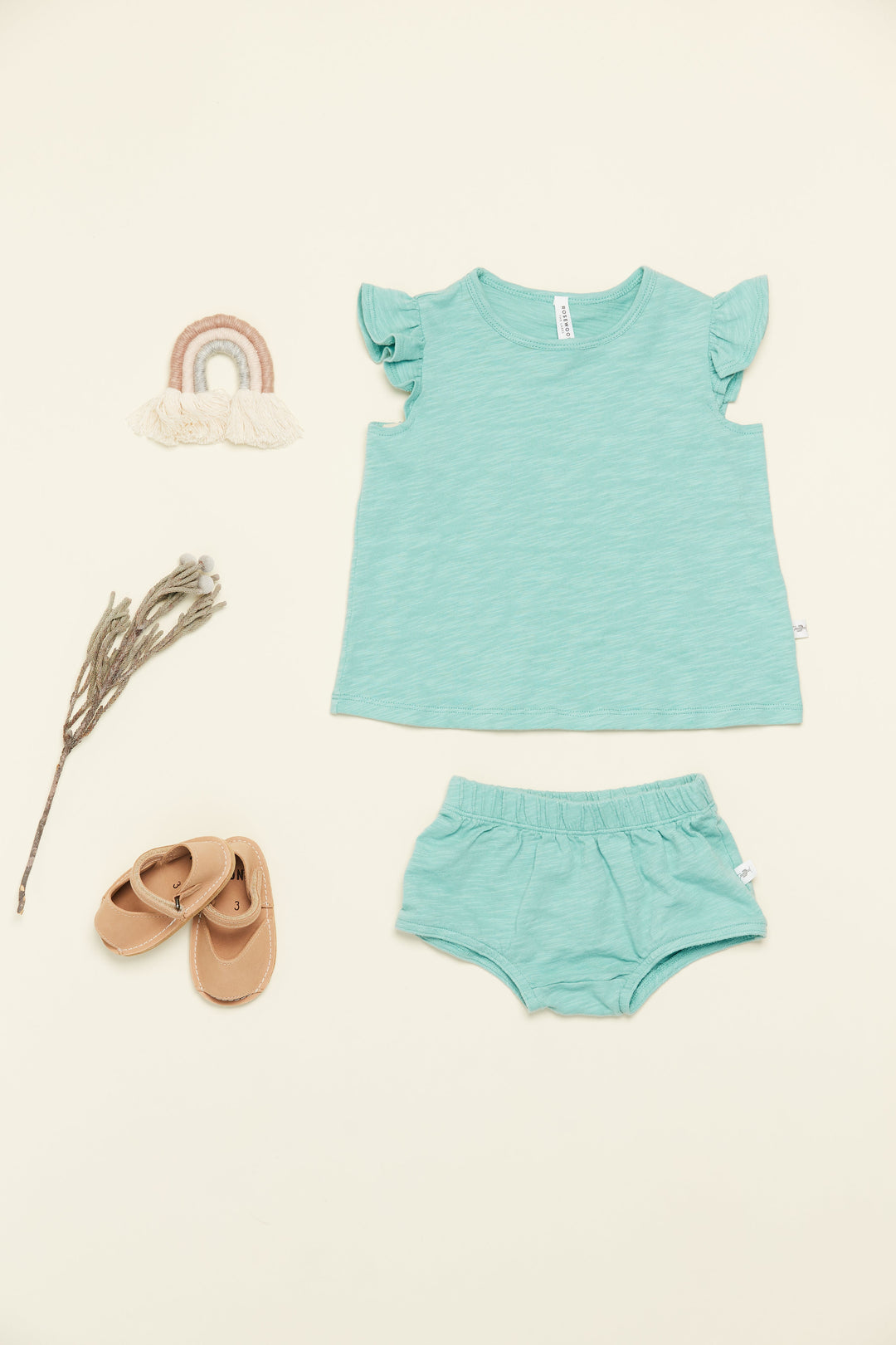Baby Flutter Tee - Blue Sage