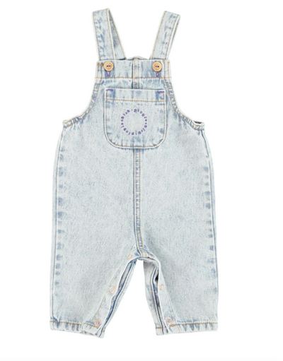 Baby Dungarees - Washed Blue Denim