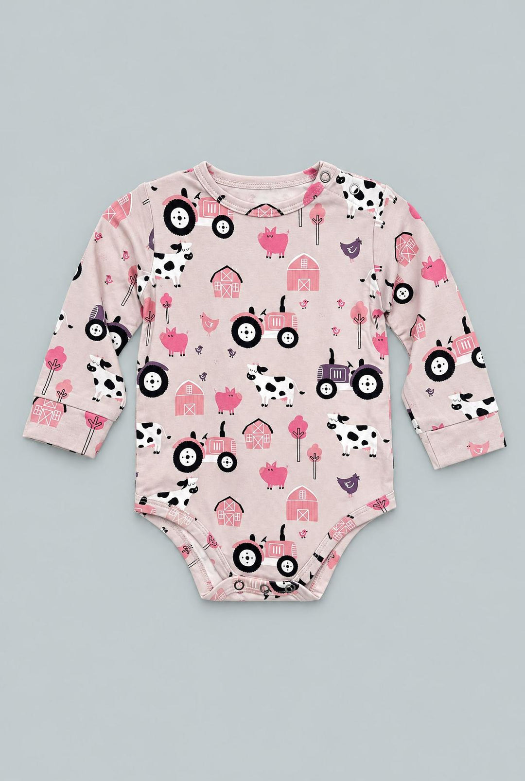Tractors And Cows Baby Bodysuit - Dolly