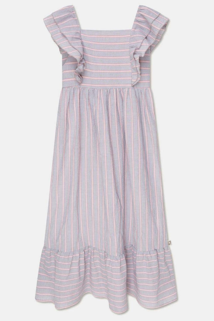 Seersucker stripe woman dress - Unique