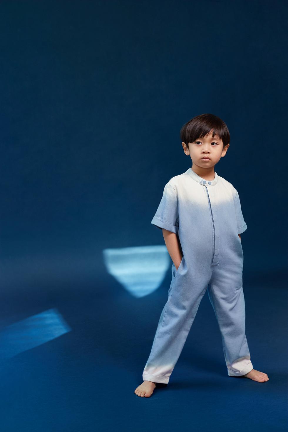 Chambray Mechanic Jumpsuit - Blue Chambray