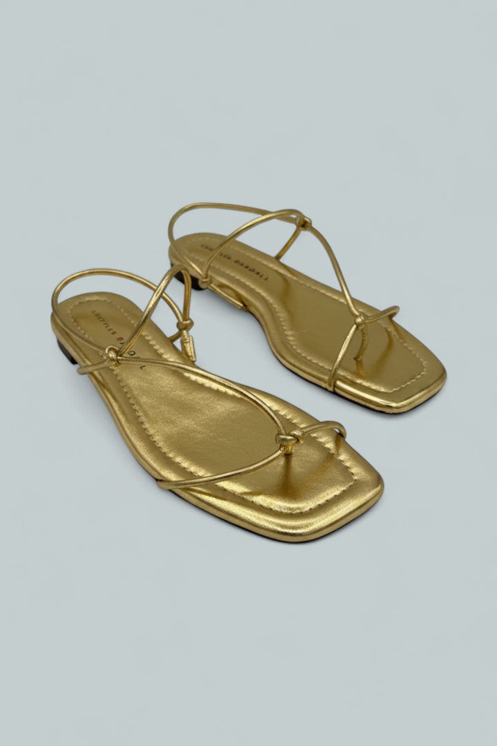 Devon Slingback Sandals - Gold