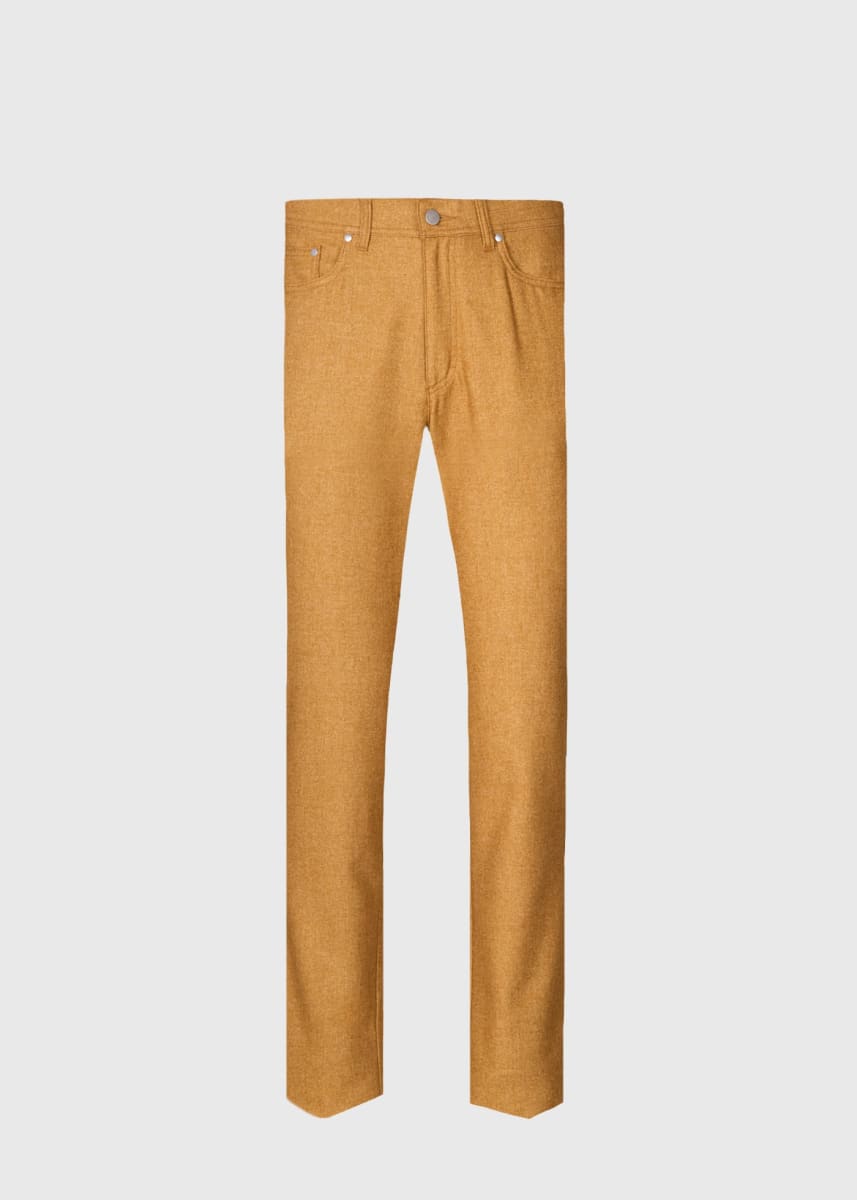 Flannel Five Pocket Pant - Gold