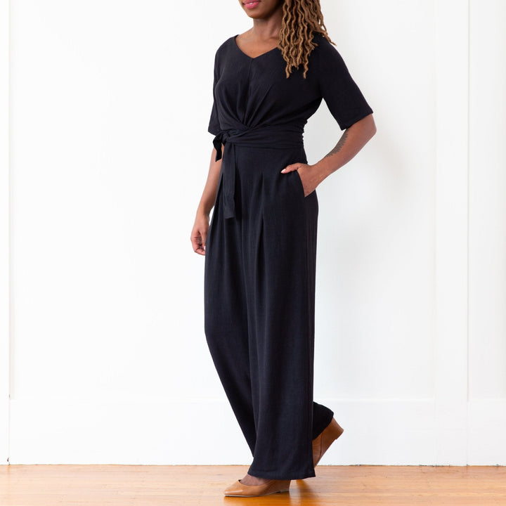 The Isabel Jumpsuit (Long) - Black