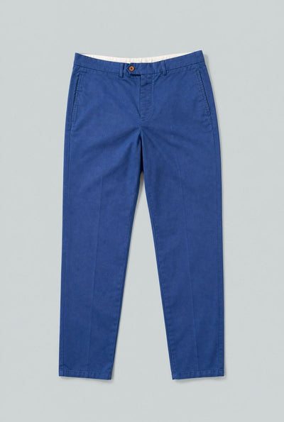 F20 ROYAL BLUE TWILL STRETCH CHINO BUTTON FLY TRY ONS - Blue/Royal