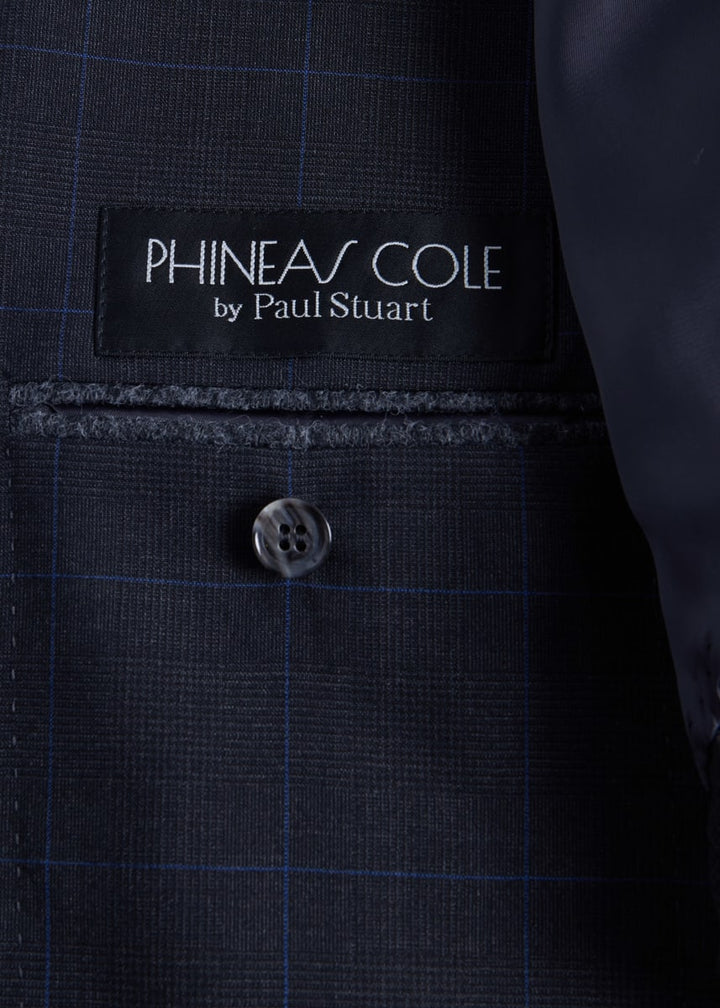 Plaid Wool 2-Piece Suit - Grey