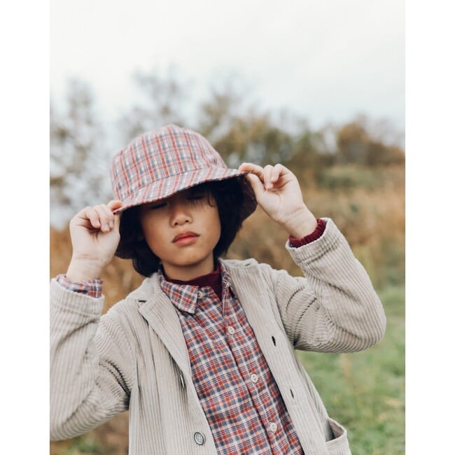 Aiko Hat - Red Tartan Check