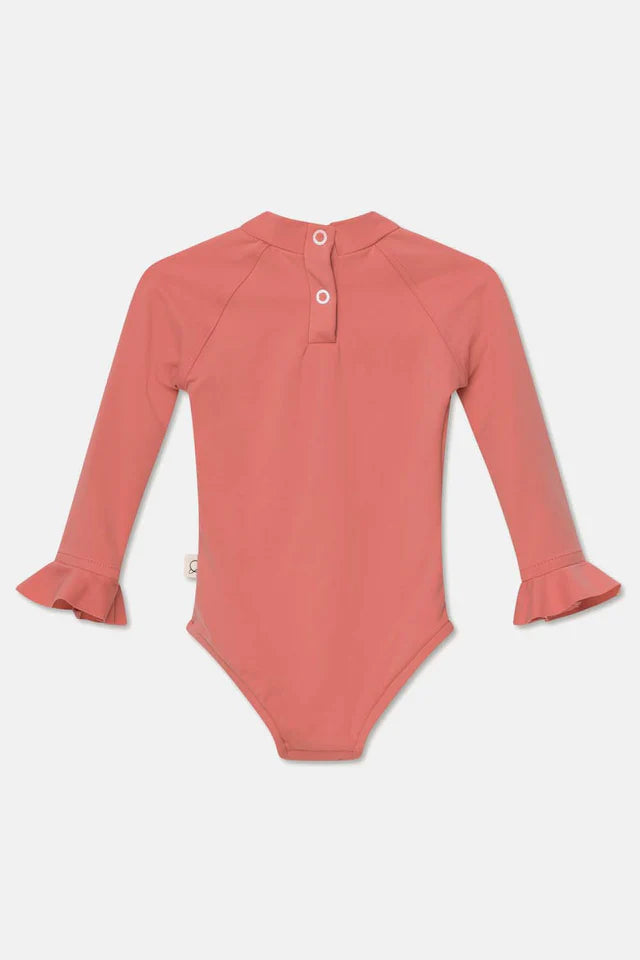 Uv one-piece swimsuit - Coral swim