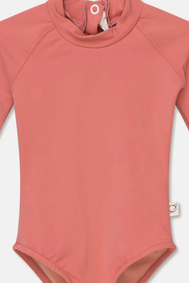 Uv one-piece swimsuit - Coral swim