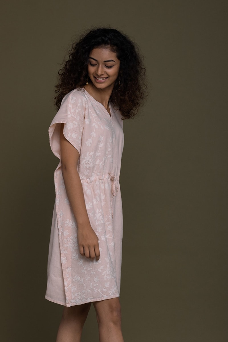 August Breeze Kaftan Dress - Pink