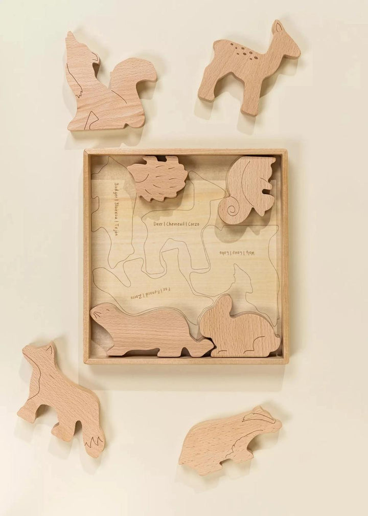 Wooden Balance Puzzle - Forest