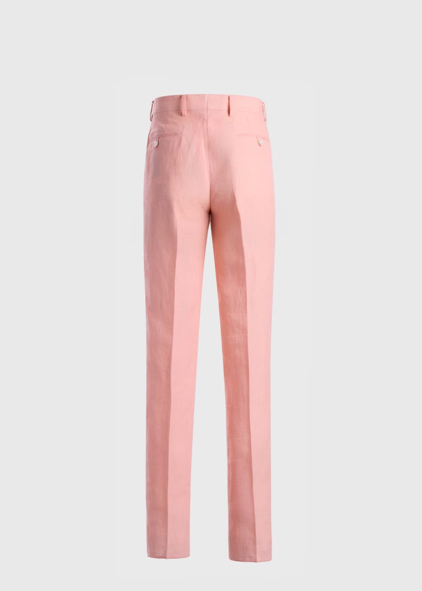 Linen Dress Trousers - Salmon