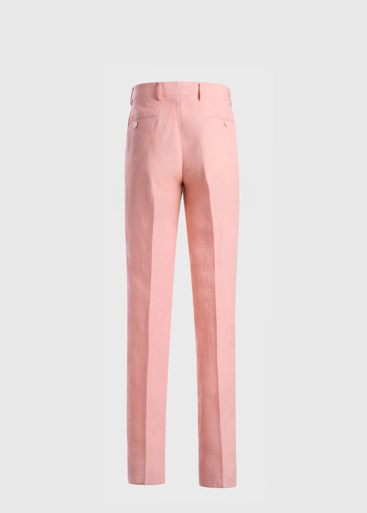 Linen Dress Trousers - Salmon