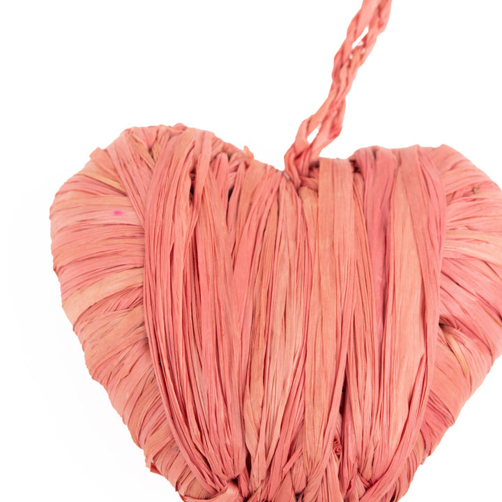 Heart Ornaments, Set of 3 - Pink