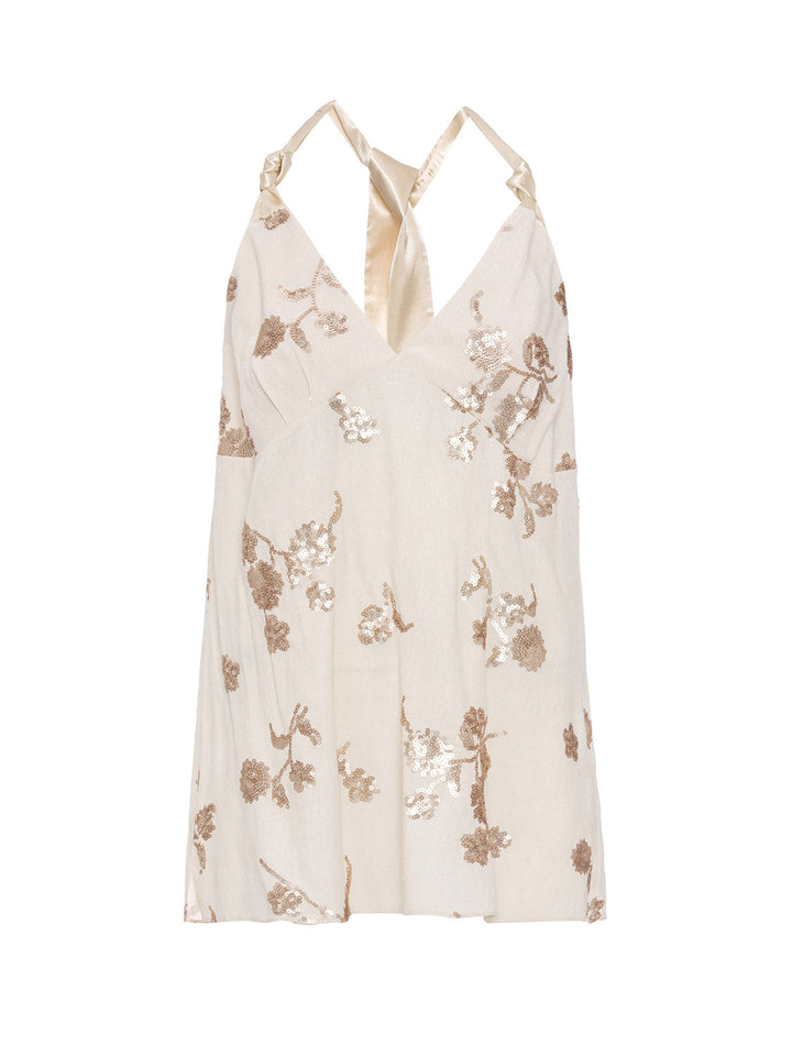 Embroidered Top - Ecru