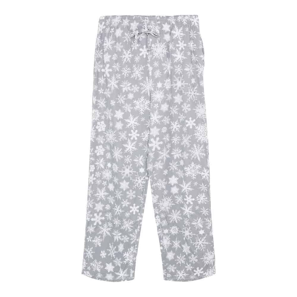 Men's Relaxed Pajama Bottom - Snowflakes