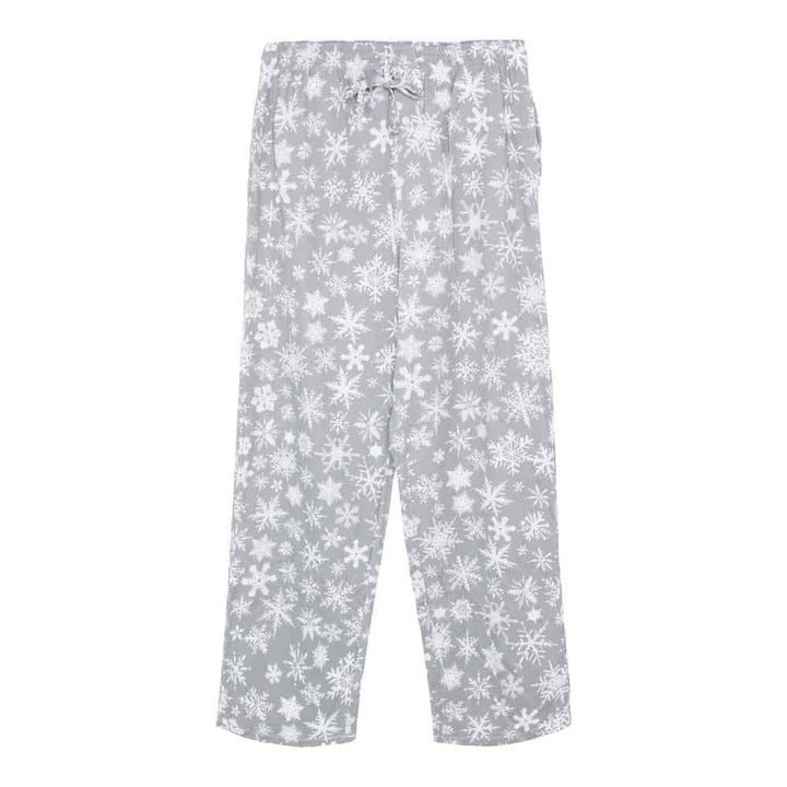 Men's Relaxed Pajama Bottom - Snowflakes