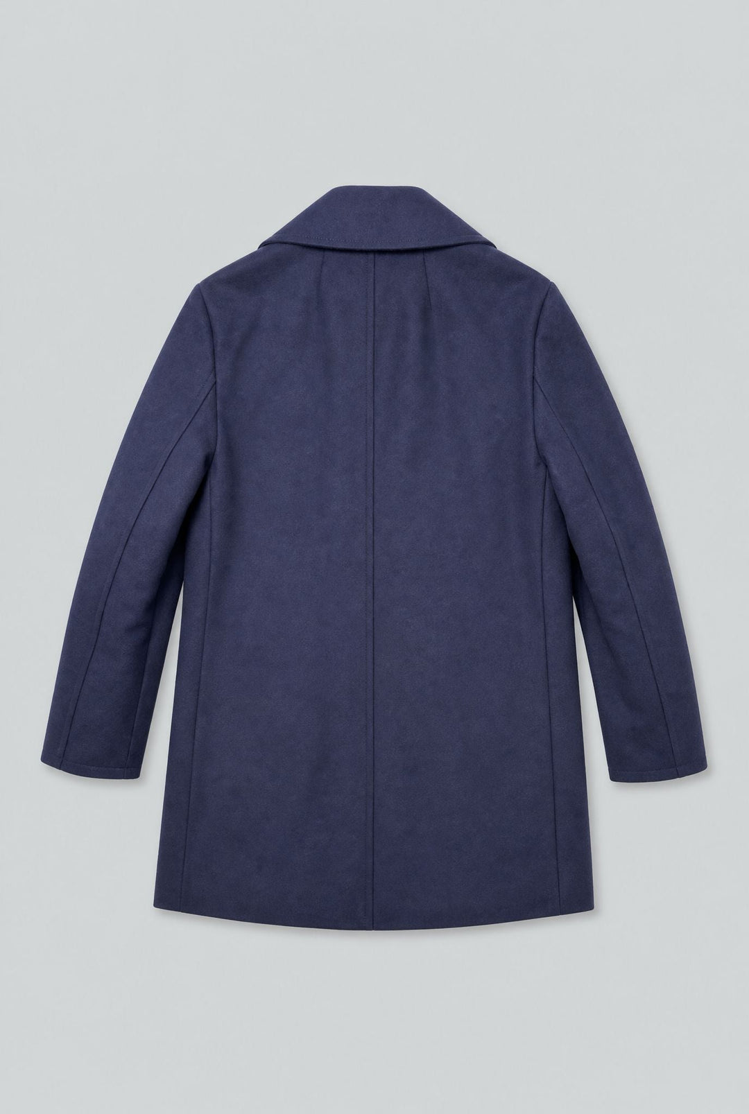 Camel Hair Double Breasted Peacoat - Ink